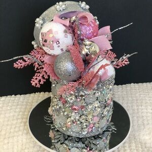 Sparkling Silver and Pink Decorative Box
